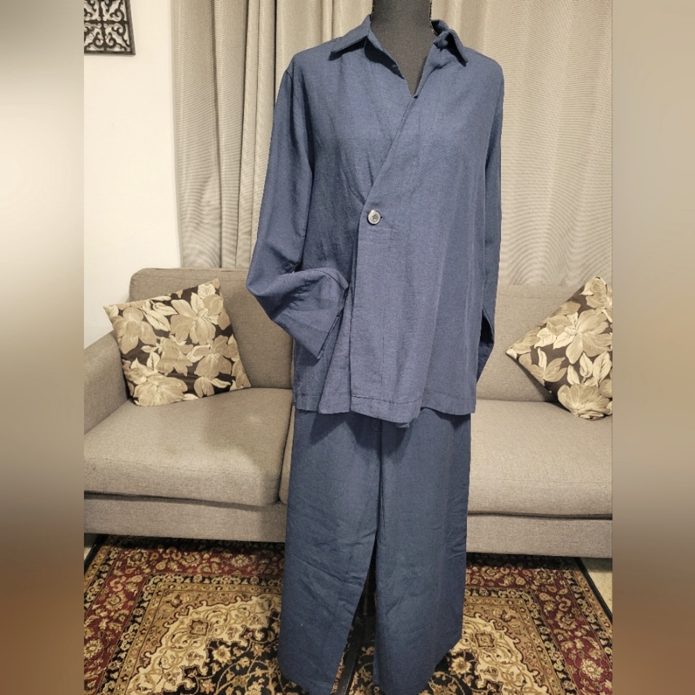 100% Turkish Cotton Two-Piece Kimono Set